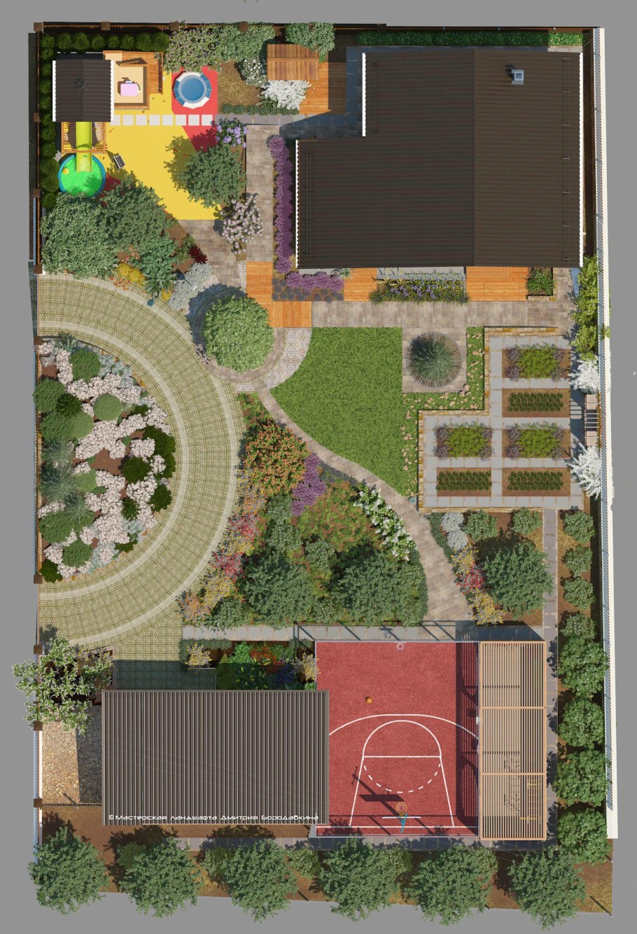 Дендроплан участка 10 соток