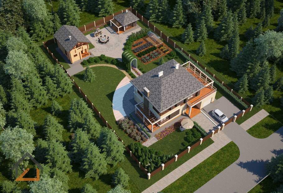 Проект загородного участка