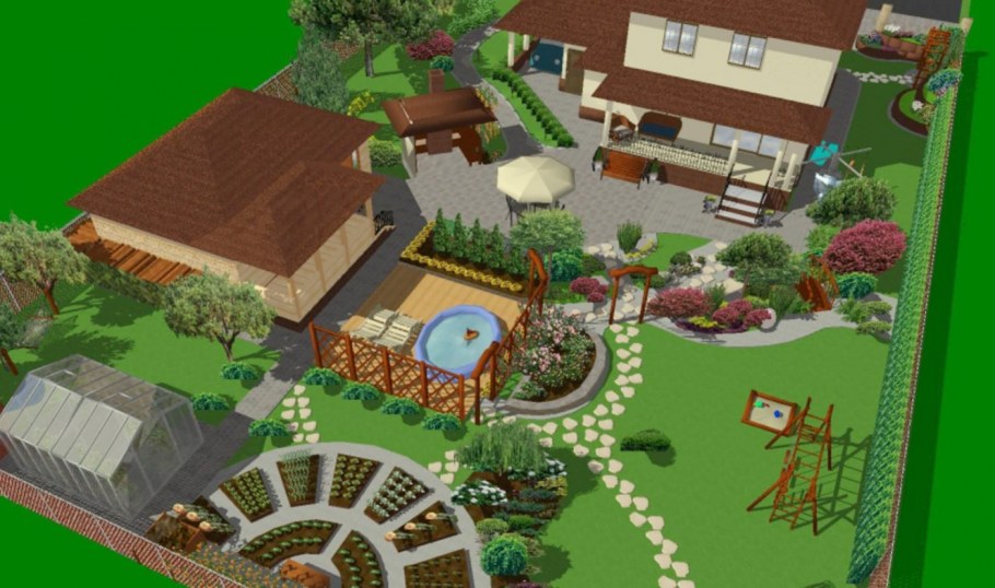 Планировка садово - огородного участка 10 соток