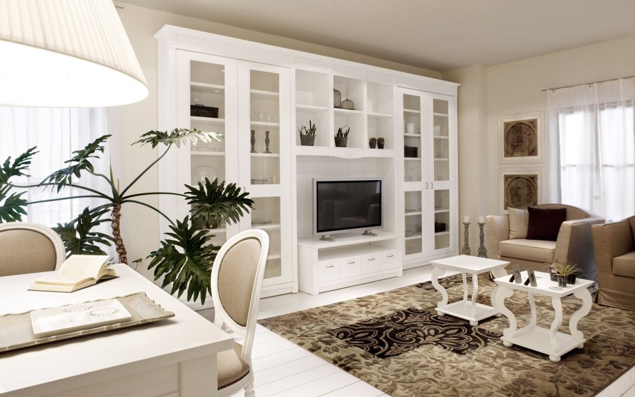 Стенка Неоклассика гостиная