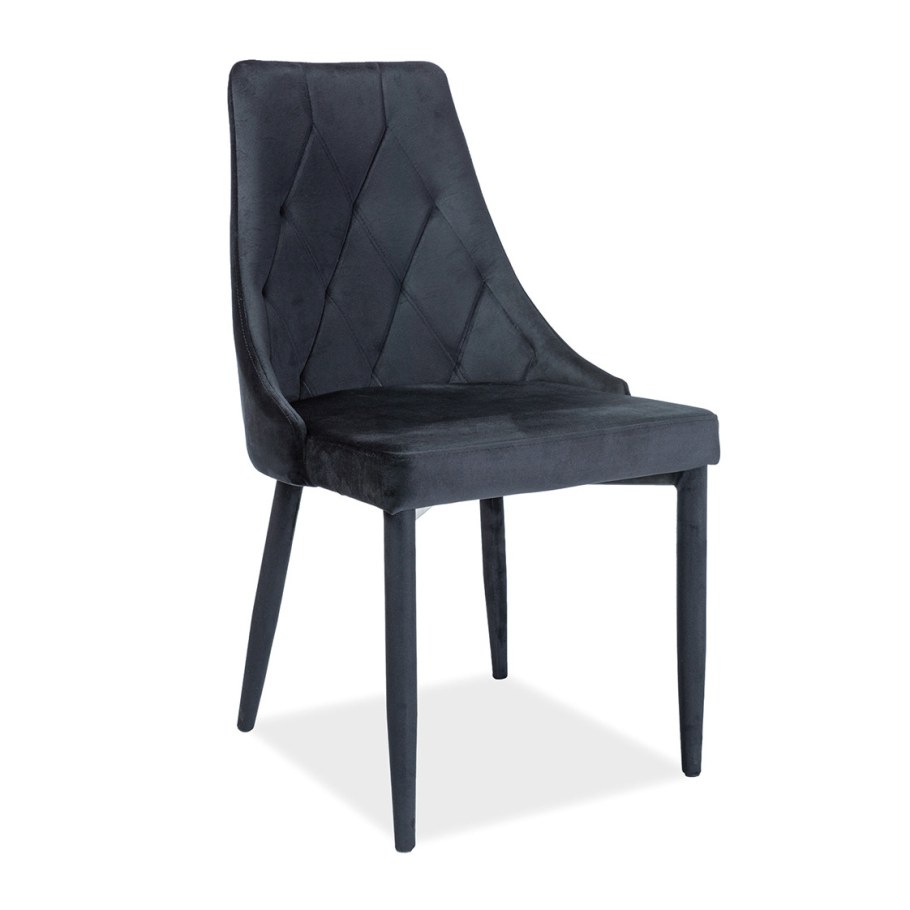 Стул кухонный Signal Trix b Velvet (античный розовый/черный мат)