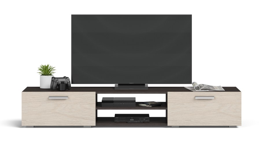 Тумба ТВ Lux сонома, белый