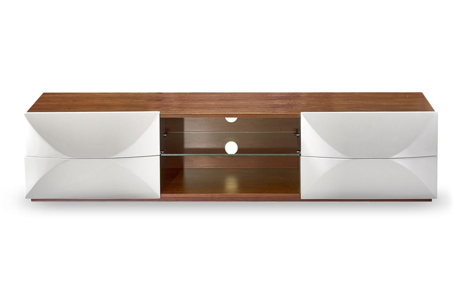 Тумба TV Avalon, белый/орех