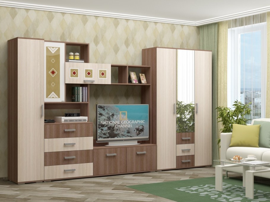 Гостиная Белла БТС ясень