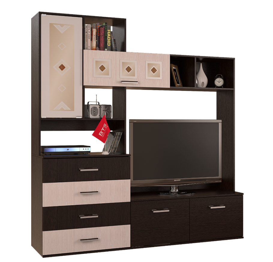 Гостиная Белла центр.секция 2000х2120х470