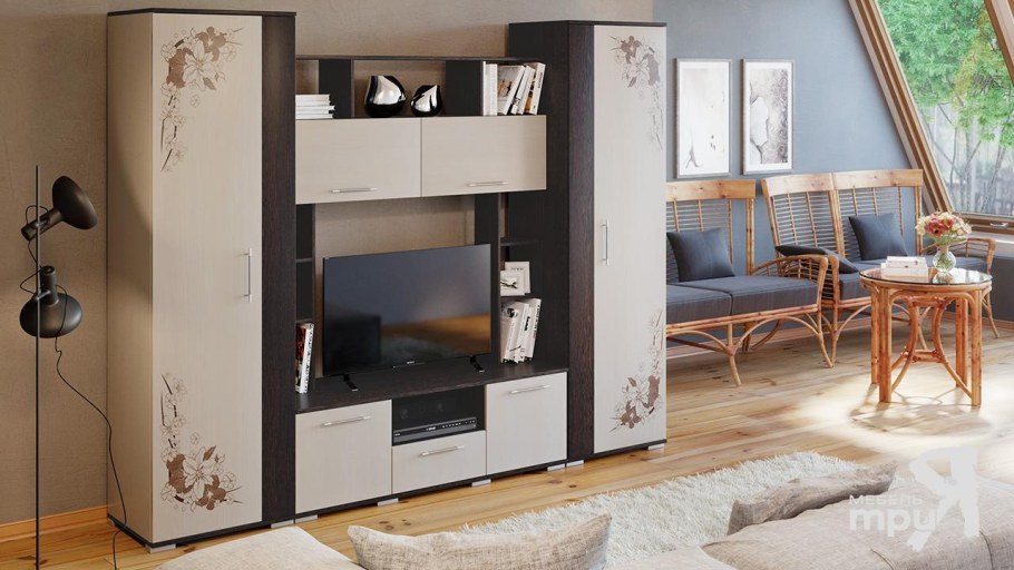 Гостиная Белла венге дуб Атланта