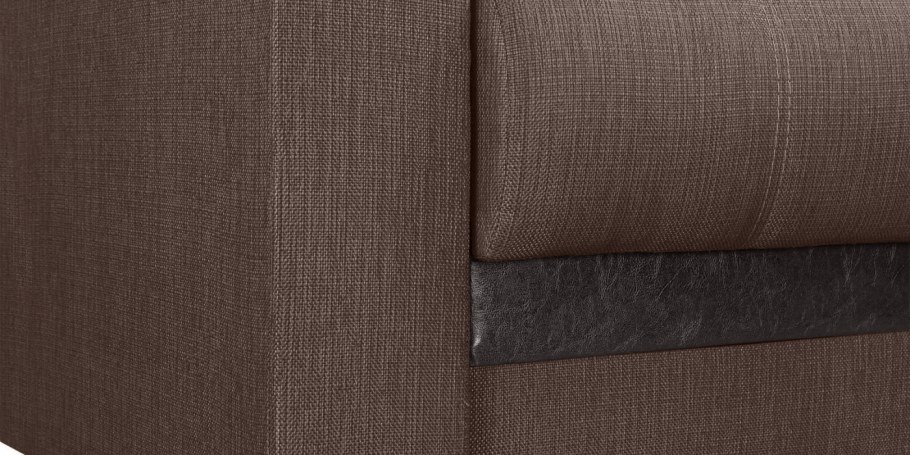 Диван прямой Атланта коричневый рогожка