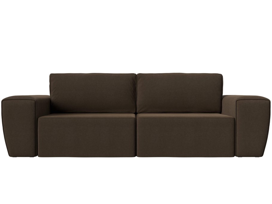Прямой диван Беккер коричневый