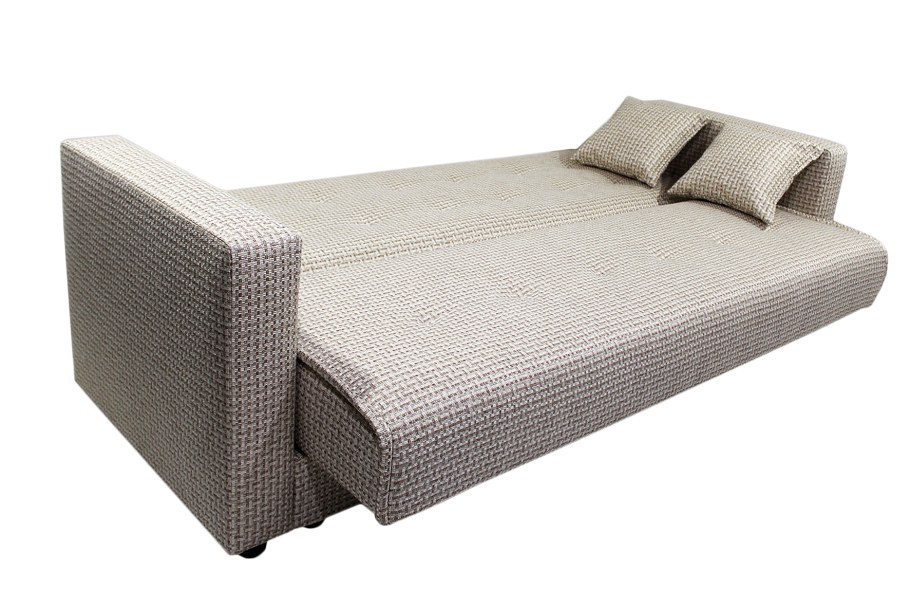 Диван Лондон рогожка микс бежевая (2 подушки в комплекте)