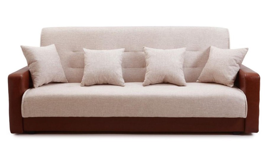 Диван Лондон рогожка бежевая 120 см