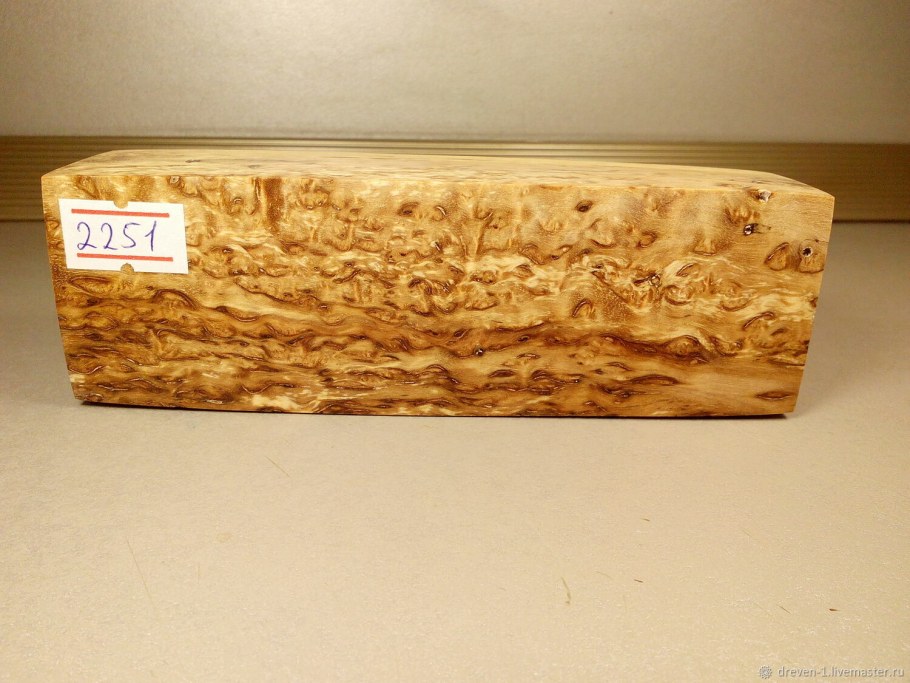 Стабилизированная карельская береза купить брусок