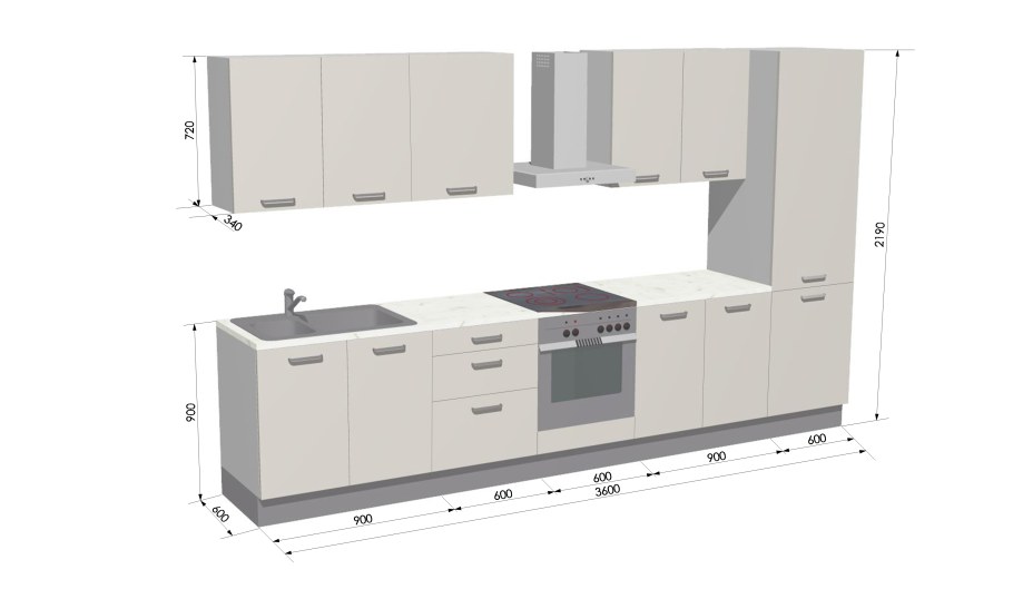 Кухня Леруа Мерлен габариты модулей