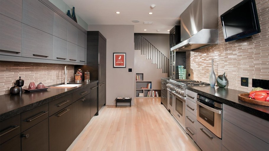 Параллельная кухня планировка