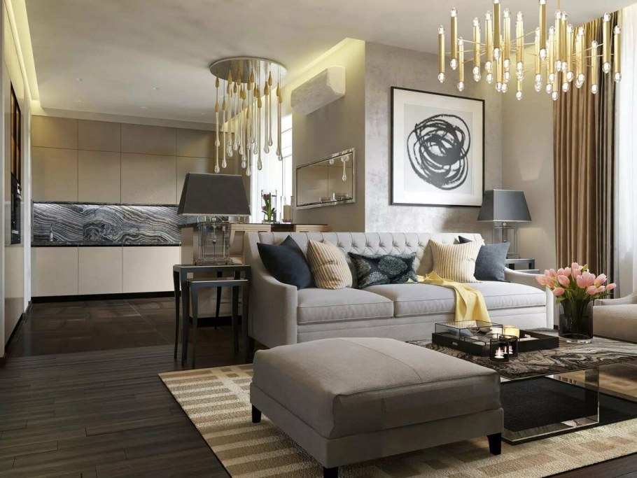 Гостиная ар деко