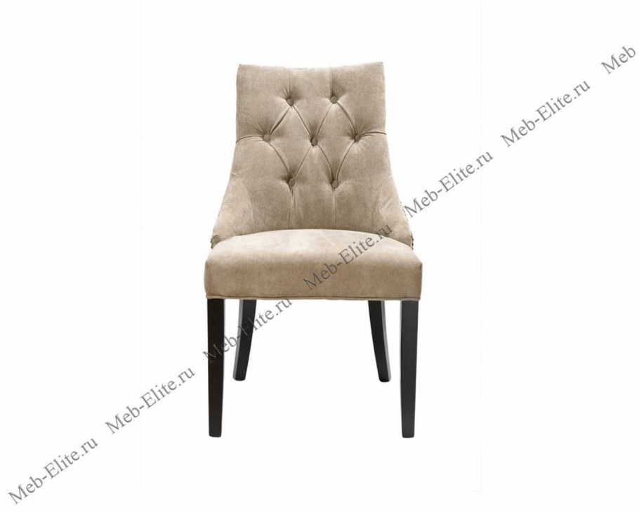 Стул обеденный Чили велюр (бежевый/профиль черный)
