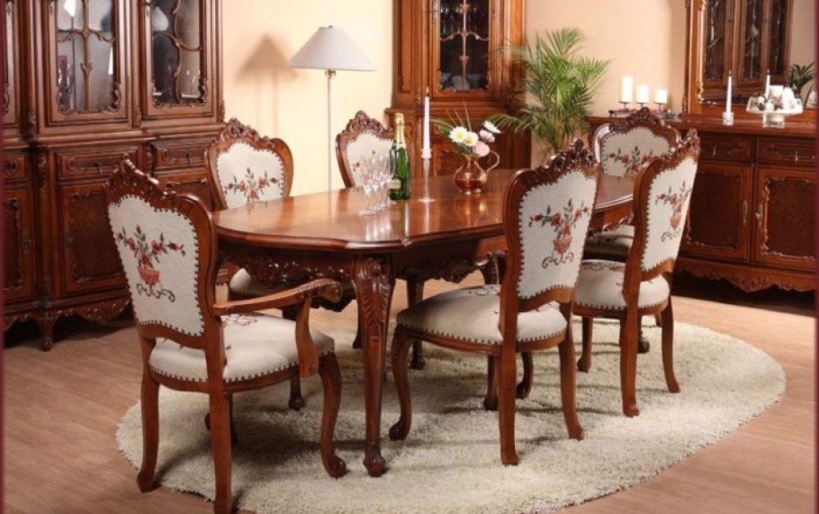 Румынская мебель Клеопатра стол и стулья