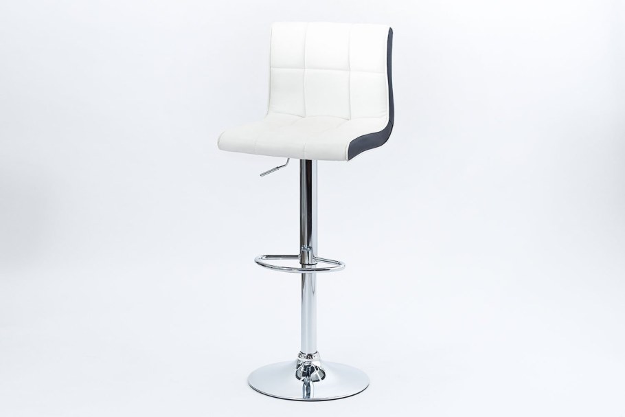 Барный стул Олимп (черный с белым)