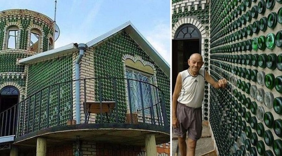 Владимир Сыса дом из бутылок