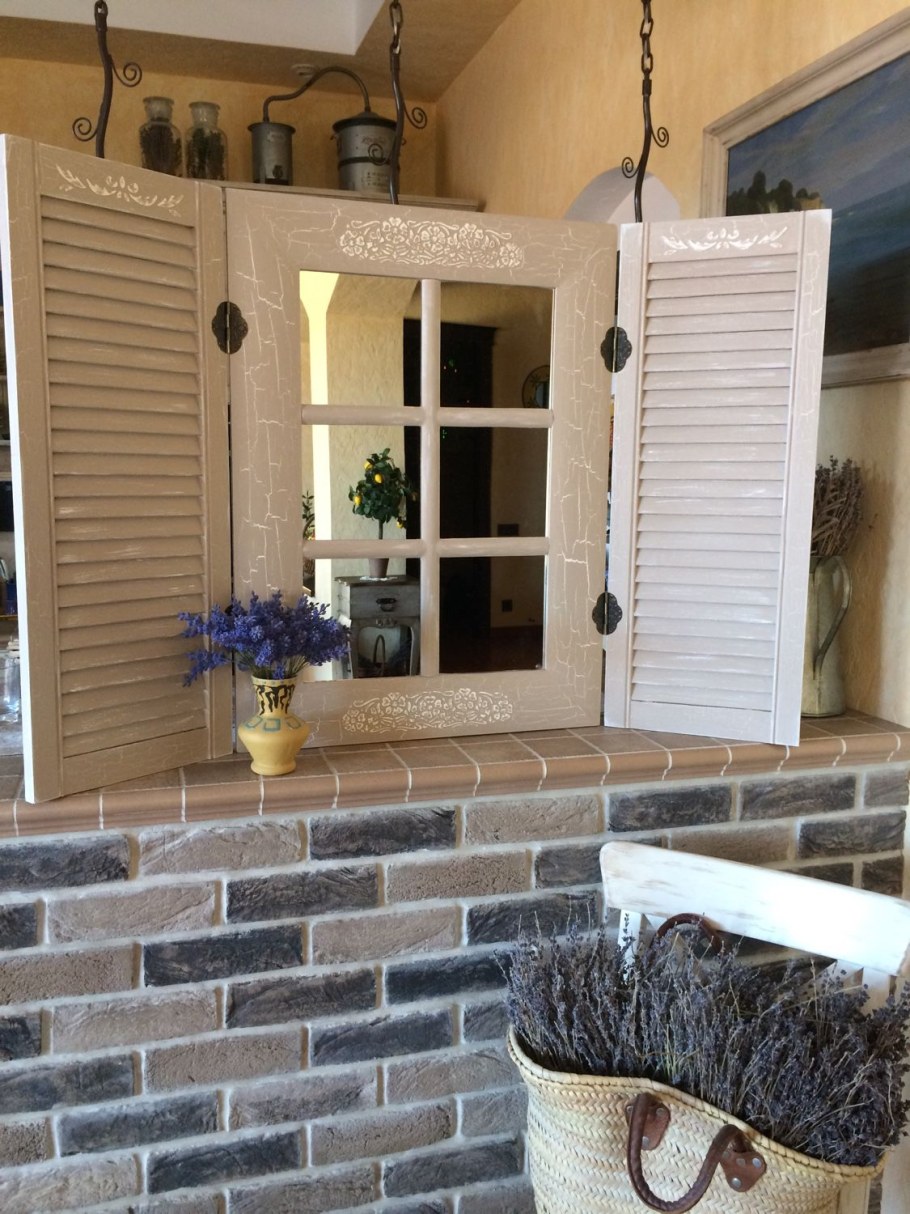 Зеркало со ставнями Прованс