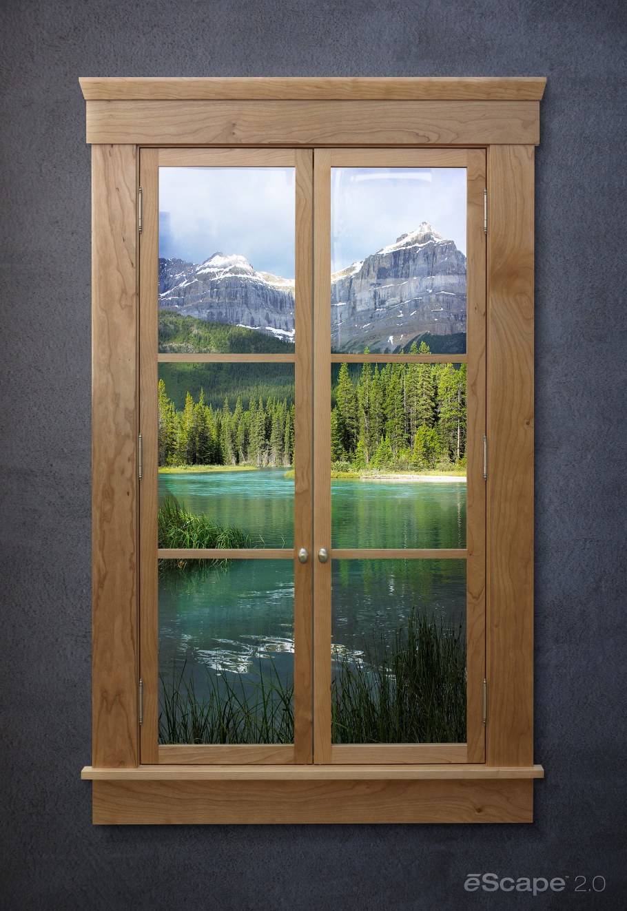 Имитация окна в интерьере