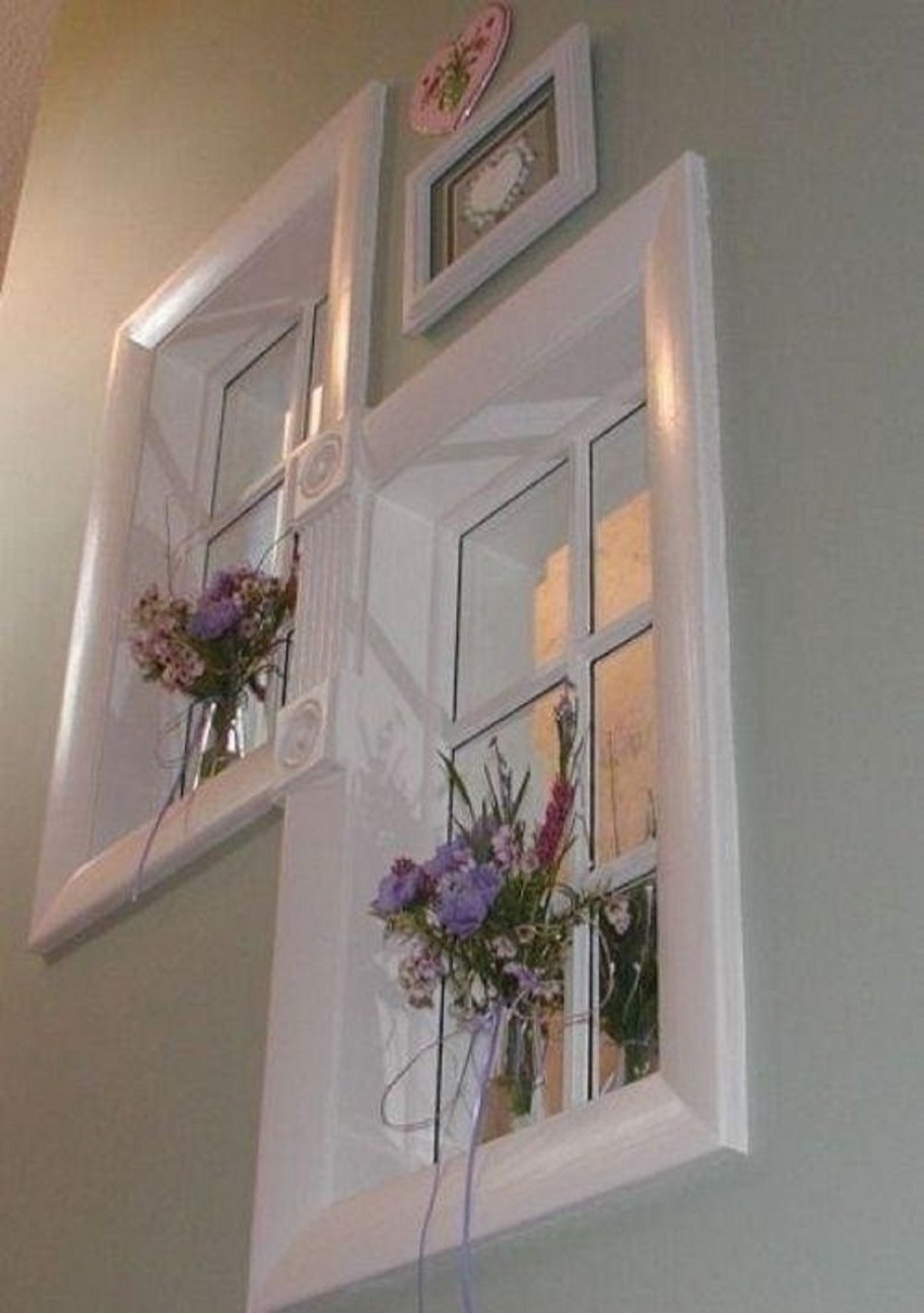 Фальш окно с подсветкой в интерьере