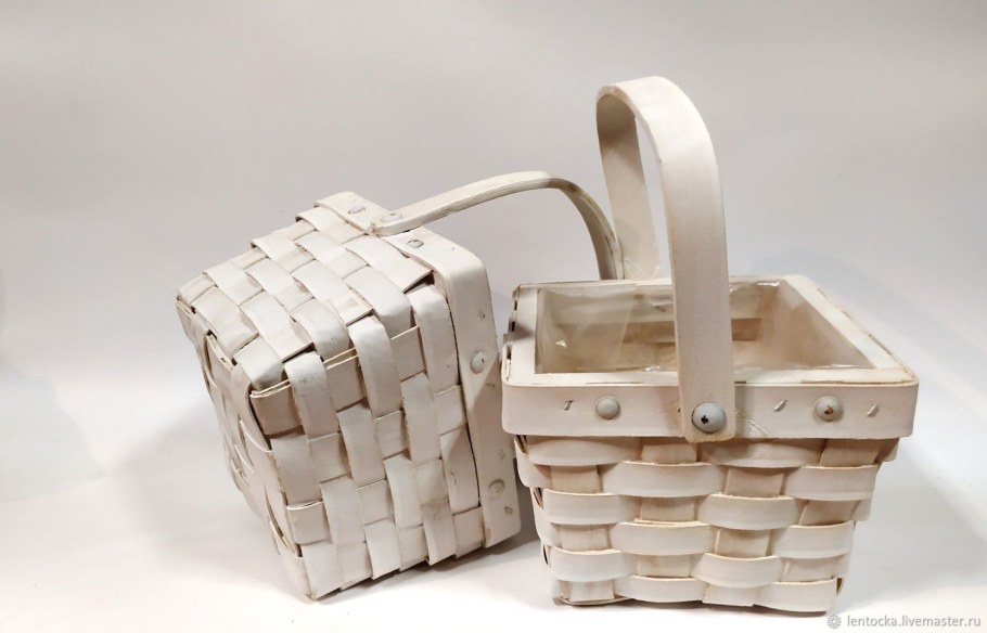 Корзина из шпона