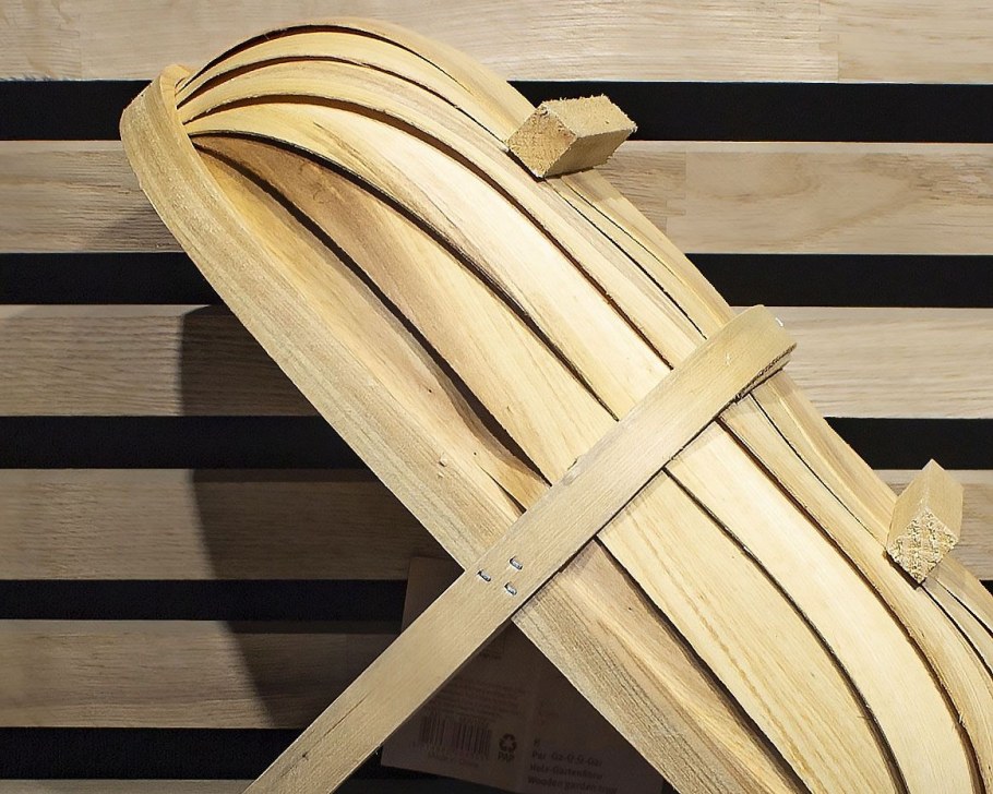 Корзины плетеная из шпона