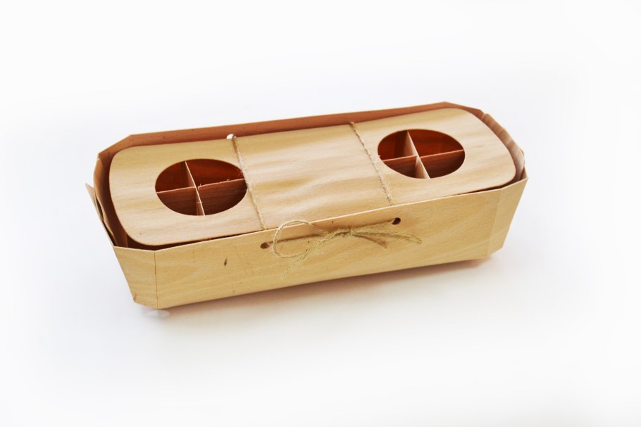 Упаковка для яиц из шпона