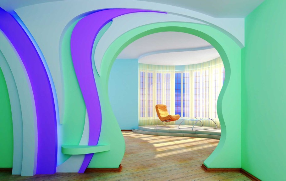 Фигурни арки из гипсокартона