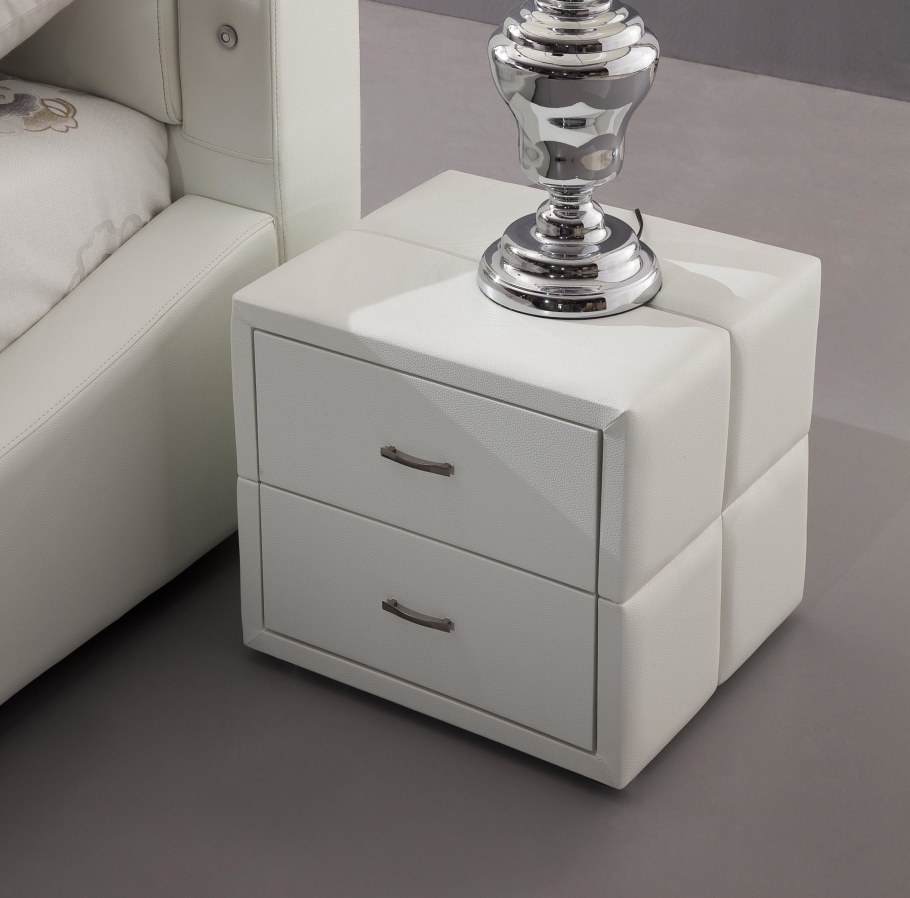 Тумба прикроватная белая Неоклассика