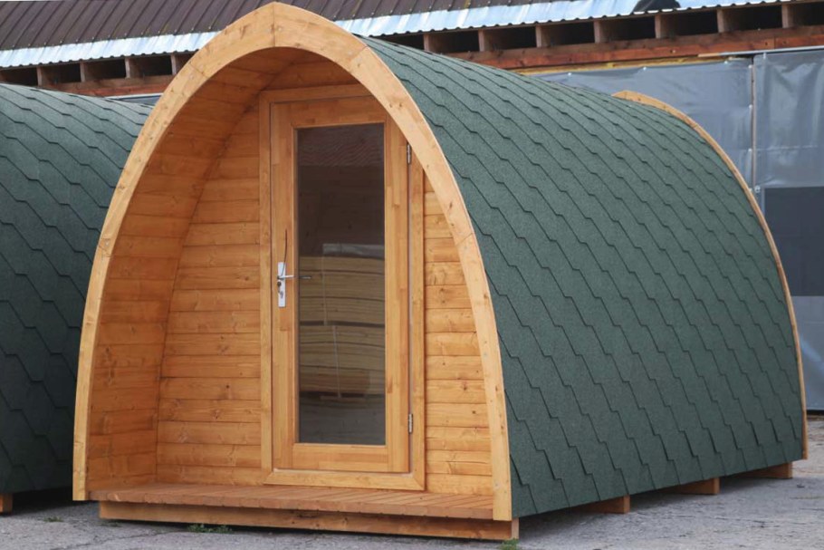 Баня бочка арочная