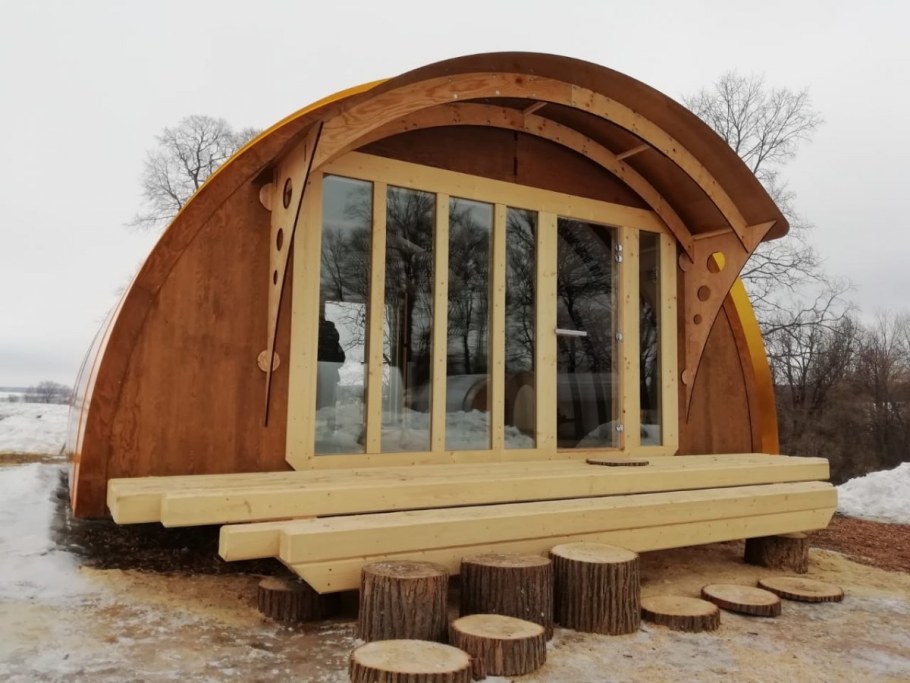 Арочный каркасный дом