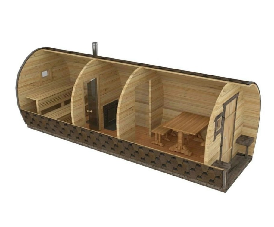 Баня бочка 6 метров Викинг