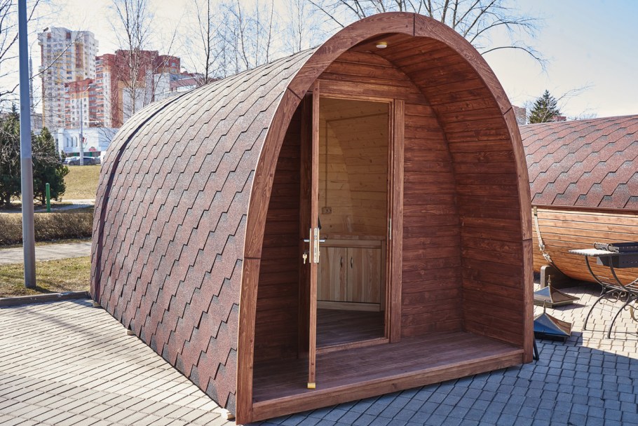 Дачный дом бочка