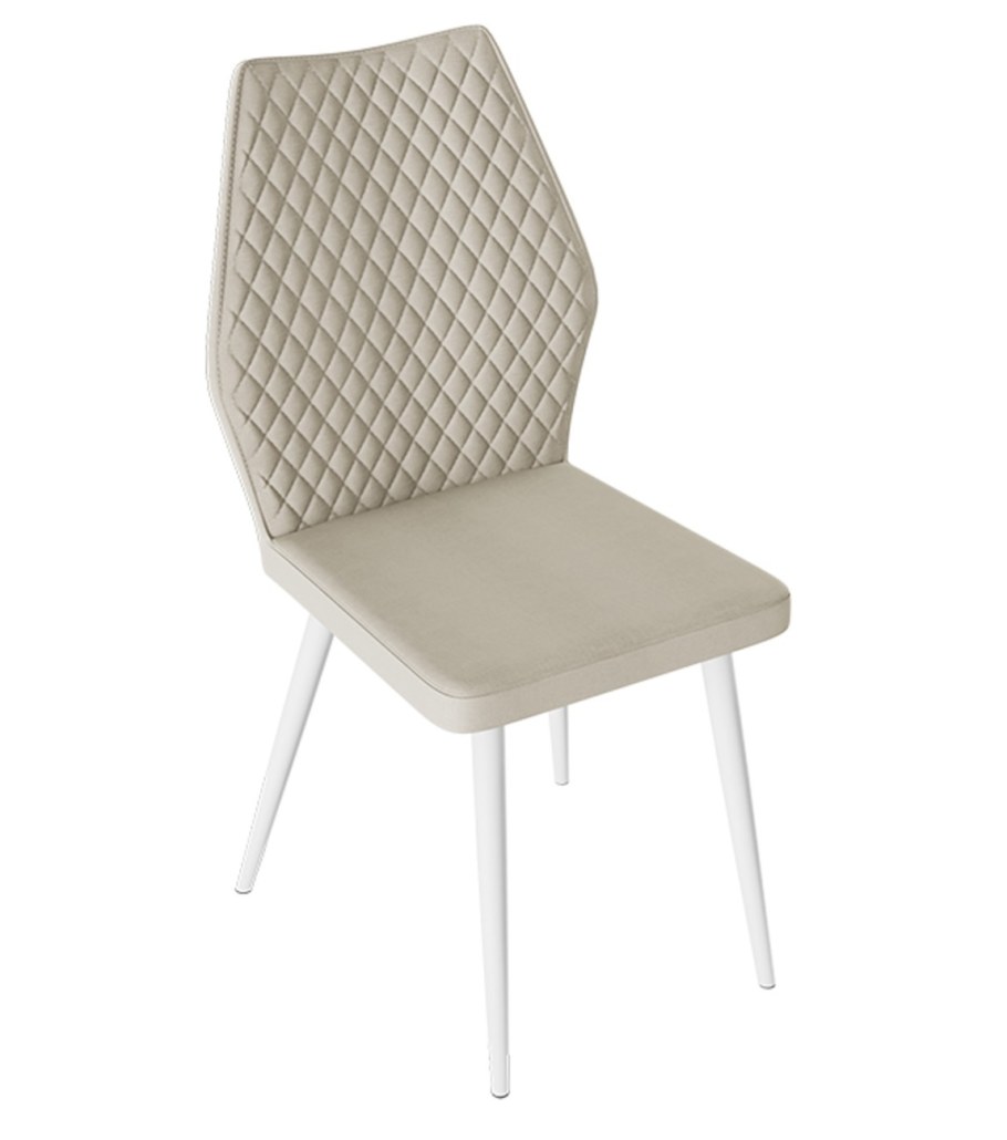 Стул Марвин, белый - бежевый