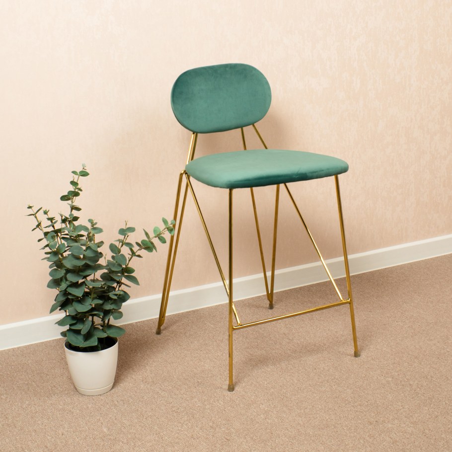 Стул Элис полубарный мятный