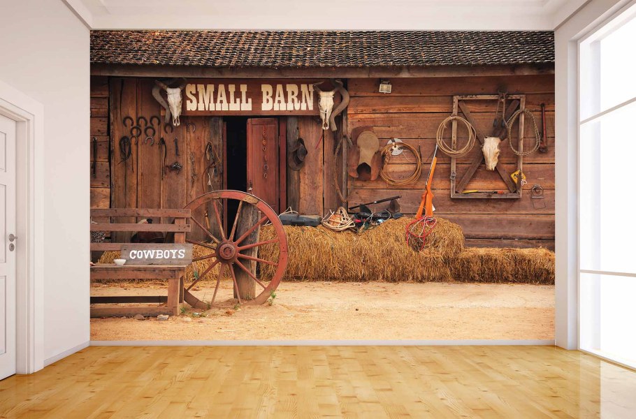 Амбар внутри на ферме