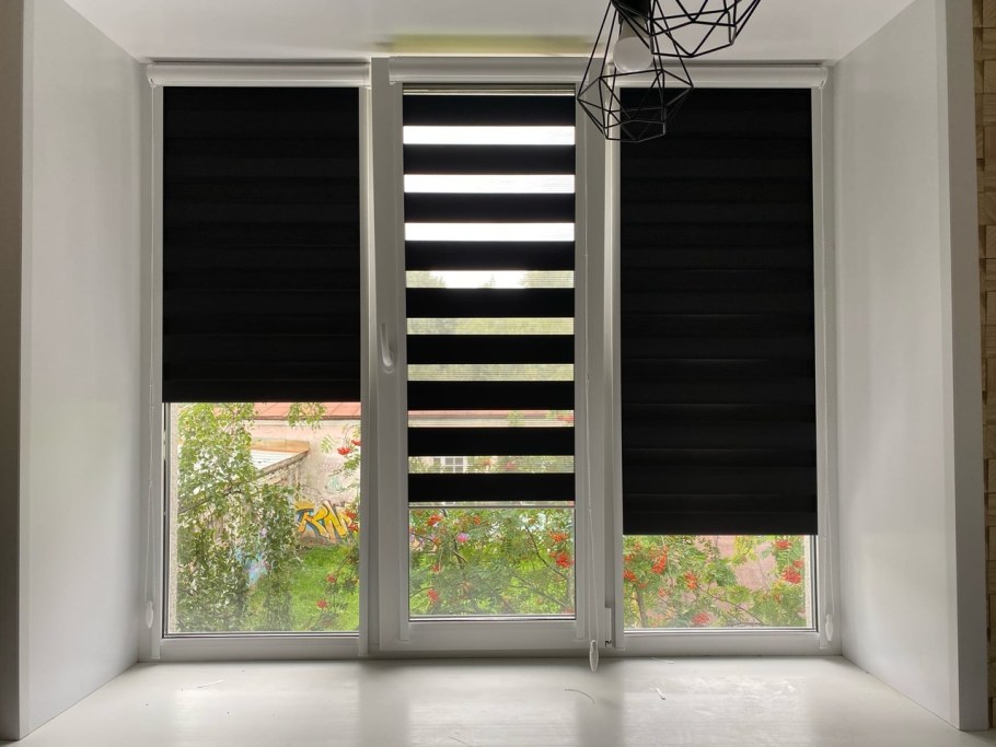 Рулонные шторы Зебра Blackout