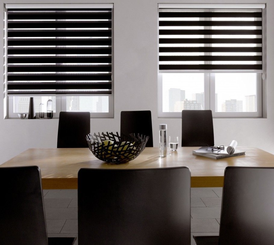 Рулонные шторы Зебра день-ночь