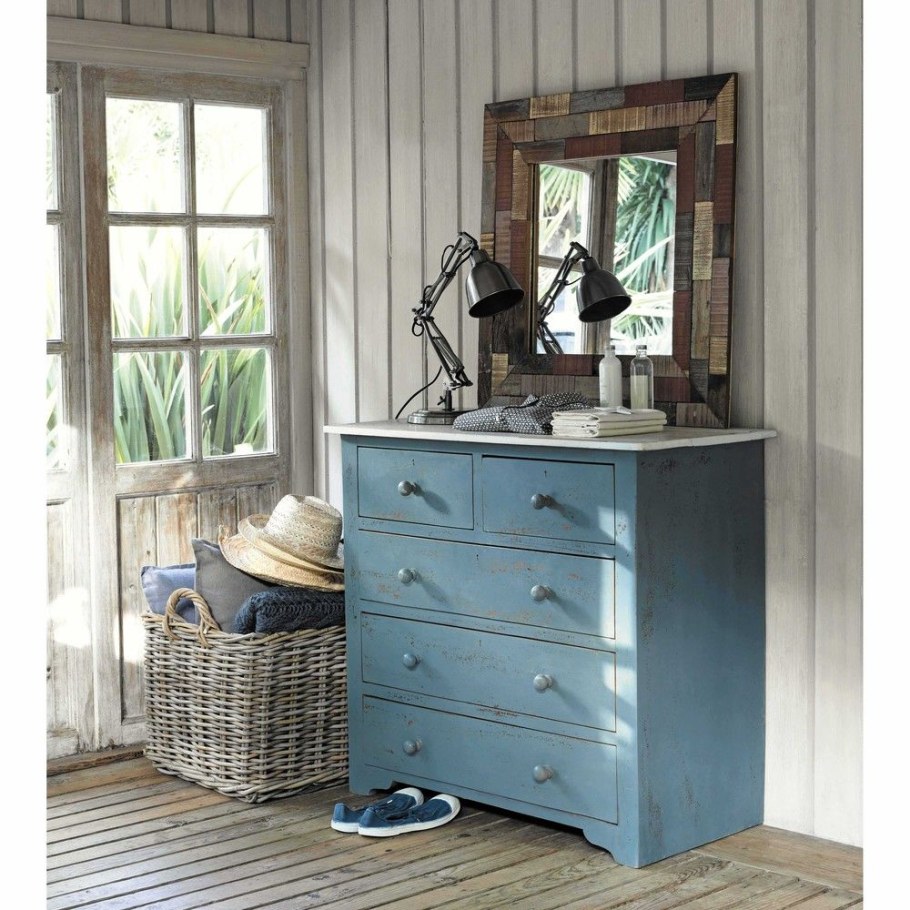 Комод голубой