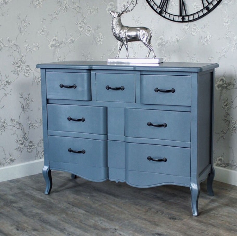 Серый комод в стиле Прованс