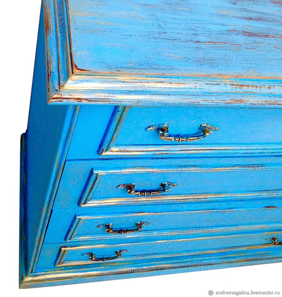 Комод голубой