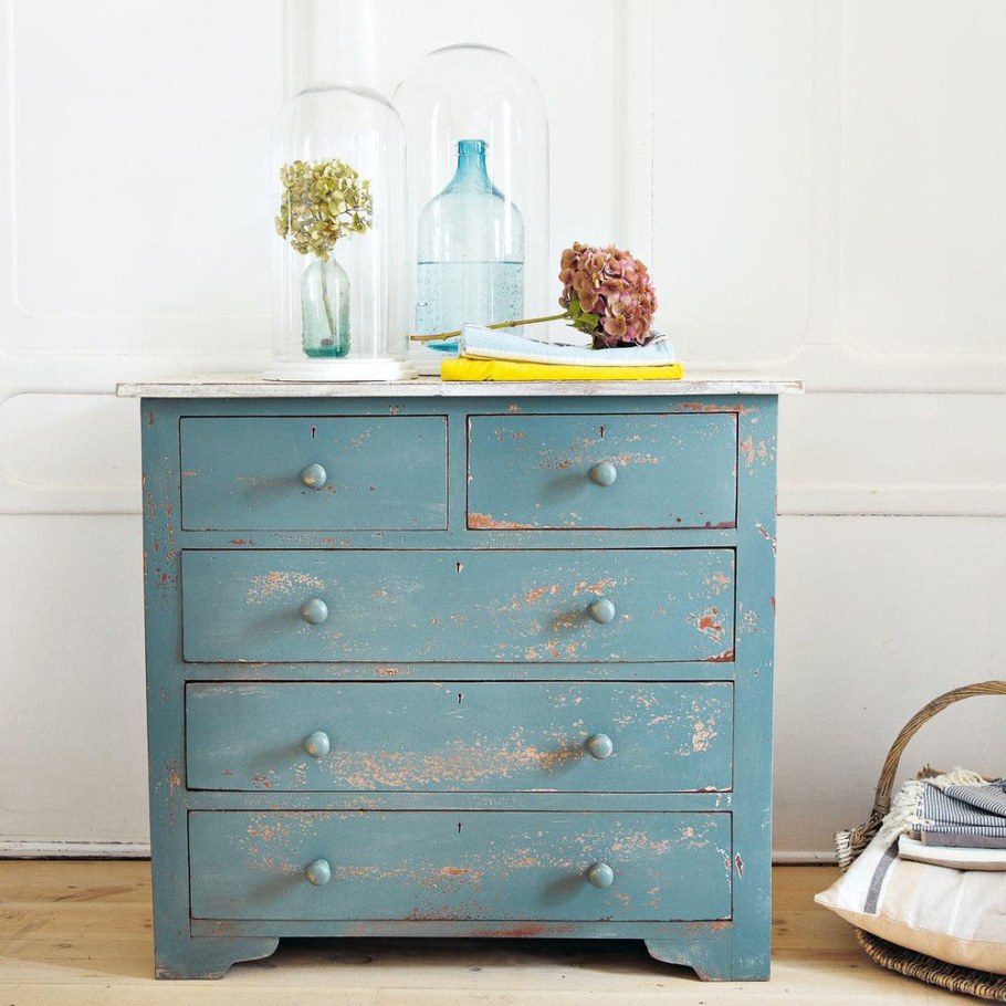 Комод голубой