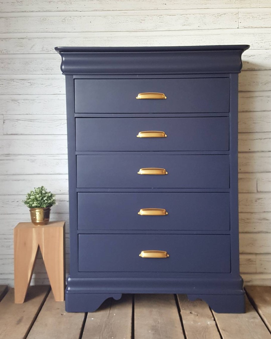 Комод синий