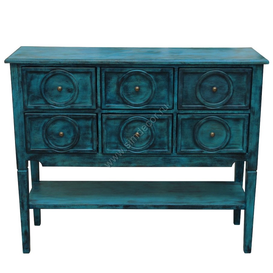 Комод бирюзового цвета
