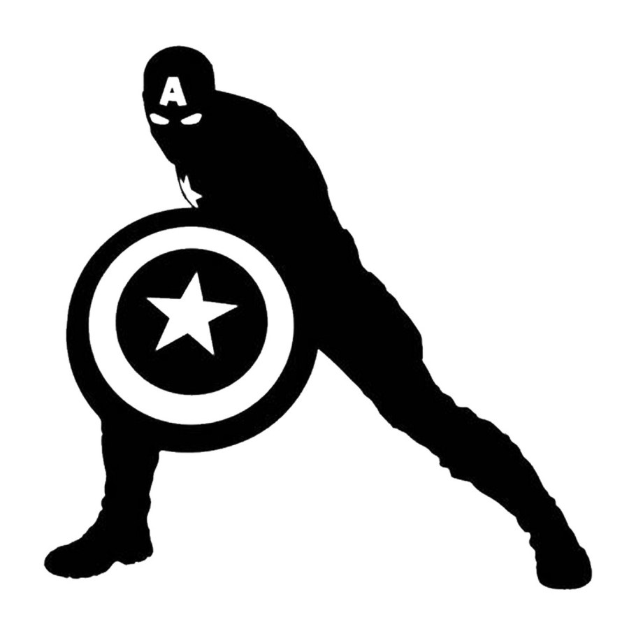 Капитан Америка силуэт