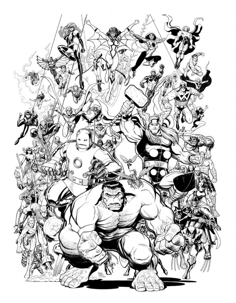 Arthur Adams рисунки Марвел