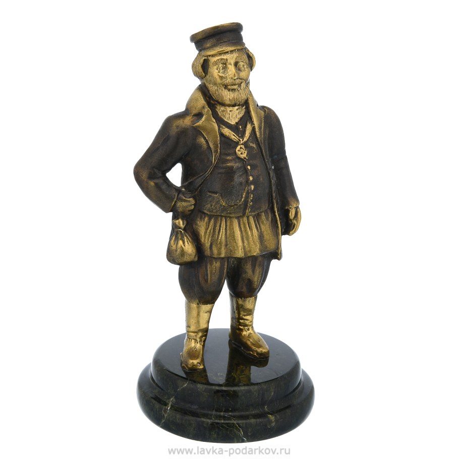 Бронзовая статуэтка "купец"