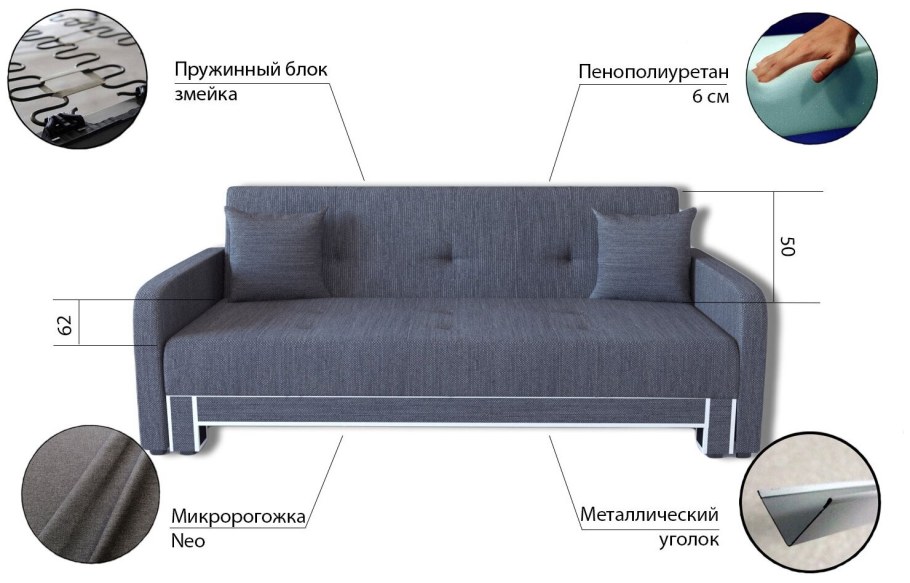 Грей 1 Диваси диван