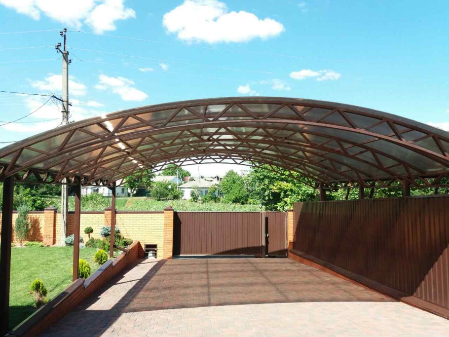 Навес въездной